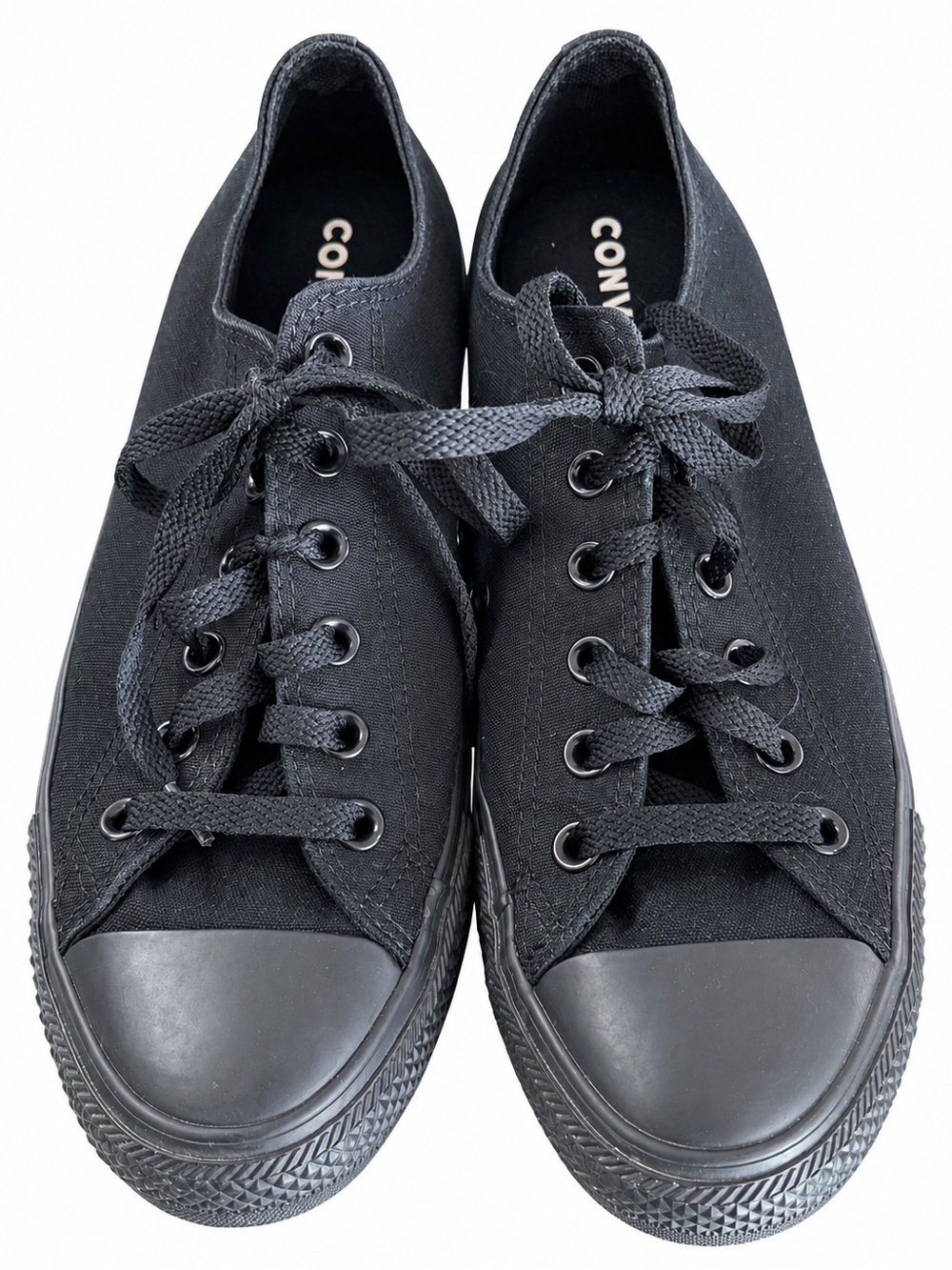 Converse Women's Low Top Canvas Sneakers in Black